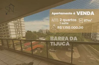 Apartamento com 2 dormitórios à venda, 87 m² por R$ 1.150.000,00 - Barra da Tijuca - Rio de Janeiro/RJ