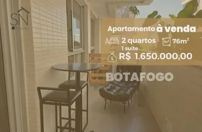 Apartamento com 2 dormitórios à venda, 76 m² por r$ 1.650.000,00 - botafogo - rio de janeiro/rj
