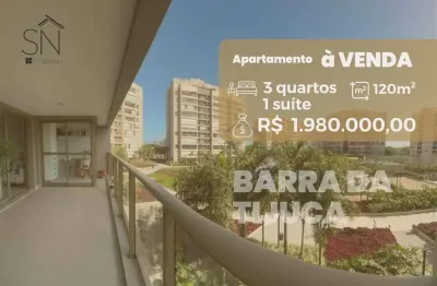 Apartamento com 3 dormitórios à venda, 120 m² por r$ 1.980.000,00 - barra da tijuca - rio de janeiro/rj