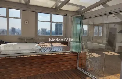Cobertura penthouse à venda em pinheiros com 120 metros  2 quartos 1 suíte 2 vagas são paulo - sp