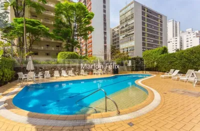 Apartamento à venda com 3 quartos, 1 suíte, living com lavabo e varanda, 135 m²  lazer completo em higienópolis sp