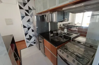 Apartamento mobiliado com 2 dormitórios e 1 suíte em pinheiros à venda, 60 m² com varanda e vaga