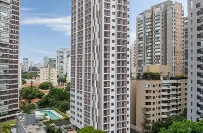 Studio de alto padrão localizado no brooklin com 26 m² e lazer completo