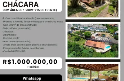 Chácara para venda, área de 1900m², com casa de 200m², piscina, churrasqueiras, vagas, ótima localização, panorama - cajamar/sp
