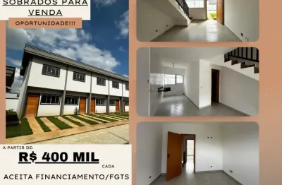 Vende-se sobrado por 400 mil, pronto para morar, em condomínio,  panorama(polvilho), cajamar/sp, 2 quartos, 62m2 e 1 vaga.