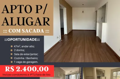 Apto para alugar cond. doce vida, portais, cajamar, andar alto, 47m², 1 vaga, 2 dormitórios e excelente localização.