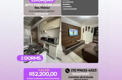 Apto totalmente mobiliado para alugar, com eletrodomésticos, 4° andar, 43m², 2 dorms, 1 vaga, polvilho, cajamar/sp