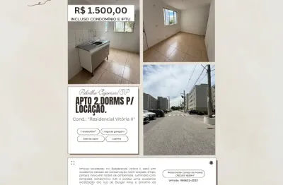 Apto de 2 dorms para alugar, 1° andar, 43m², 1 vaga por 1.500,00, polvilho, cajamar/sp