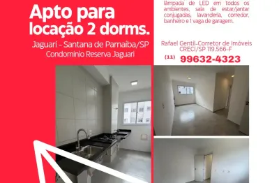 Apto para aluguel em Santana de Parnaíba, 2 dorms, 5° andar, 48m²  nunca habitado,  1 vaga e excelente localização.