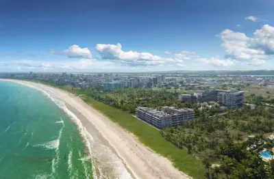 Cobertura duplex com vista definitiva- pé na areia em ponta de campina- oportunidade