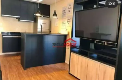 Apartamento com 1 dormitório para alugar, 38 m² por r$ 3.000,00/mês - jardim flor da montanha - guarulhos/sp
