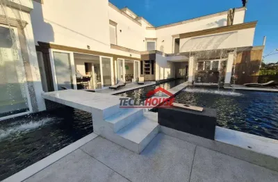 Casa com 5 dormitórios à venda, 817 m² por r$ 17.000.000,00 - jardim aracy - mogi das cruzes/sp