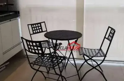 Apartamento com 1 dormitório para alugar, 38 m² por r$ 3.000,00/mês - jardim flor da montanha - guarulhos/sp