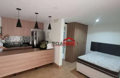 Studio com 1 dormitório para alugar, 38 m² por r$ 3.000,00/mês - jardim flor da montanha - guarulhos/sp