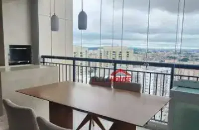 Apartamento com 3 dormitórios para alugar, 106 m² por r$ 7.000,00/mês - jardim flor da montanha - guarulhos/sp