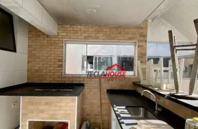 Apartamento triplex com 3 dormitórios à venda, 360 m² por r$ 850.000,00 - jardim três marias - guarujá/sp
