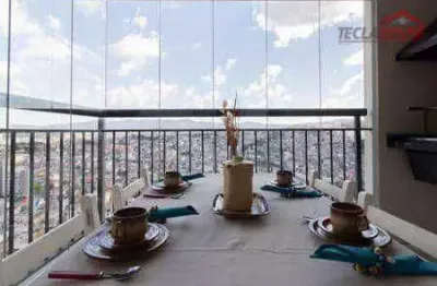 Apartamento com 1 dormitório para alugar, 38 m² por r$ 3.700/mês - jardim flor da montanha - guarulhos/sp