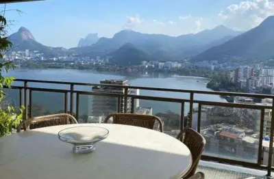 Apartamento para venda com 360 metros quadrados com 4 quartos em lagoa - rio de janeiro - rj