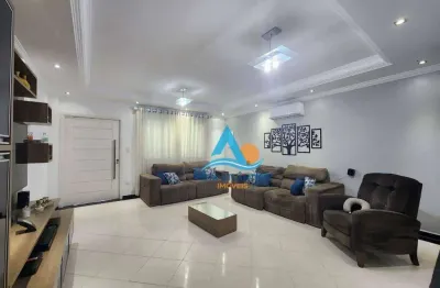 Sobrado com 3 dormitórios à venda, 121 m² por r$ 600.000,00 - balneário pires - praia grande/sp