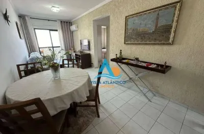 Apartamento  vista mar com 2 quartos  e sacada envidraçada à venda  em praia grande - ociam