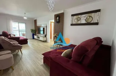 Apartamento mobiliado com 3 dormitórios à venda, 129 m² por r$ 910.000 - ocian - praia grande/sp
