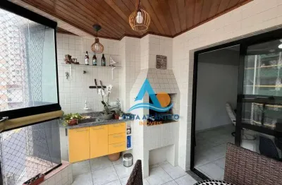Apartamento com 3 dormitórios à venda, 120 m² por r$ 630.000 - tupi - praia grande/sp