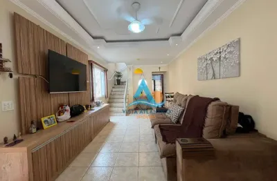 Sobrado com 3 dormitórios à venda, 99 m² por R$ 800.000,00 - Vila Guilhermina - Praia Grande/SP