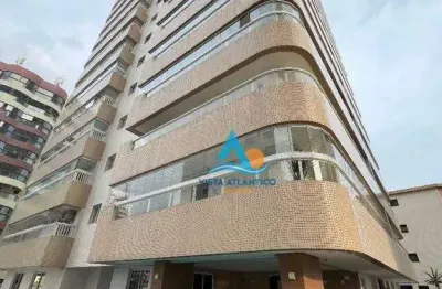 Apartamento com varanda vista mar à venda na aviação em praia grande/sp