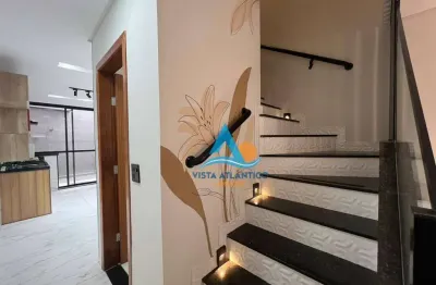 Casa com 2 dormitórios à venda, 90 m² por r$ 600.000,00 - caiçara - praia grande/sp