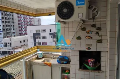Apartamento com 1 quarto e sacada gourmet  à venda na tupi - praia grande/sp