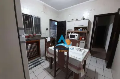 Casa com 2 dormitórios e edícula à venda, 150 m² por r$ 750.000 - boqueirão - praia grande/sp