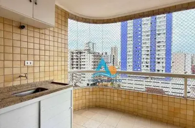 Apartamento com 1 dormitório à venda, 77 m² por r$ 355.000,00 - tupi - praia grande/sp