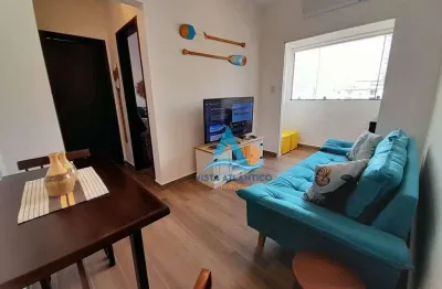 Apartamento mobiliado com 1 dormitório à venda, 48 m² por r$ 260.000 - tupi - praia grande/sp
