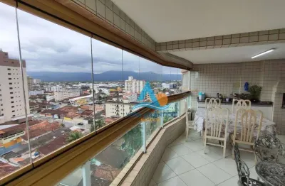 Apartamento com 3 dormitórios à venda, 115 m² por r$ 750.000 - aviação - praia grande/sp