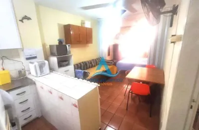 Kitnet com 1 dormitório à venda, 30 m² por r$ 180.000,00 - aviação - praia grande/sp