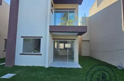 Casa em condomínio para venda em lauro de freitas, buraquinho, 4 dormitórios, 3 suítes, 1 banheiro, 2 vagas