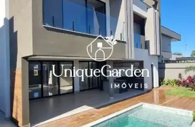 Luxuosa casa em condomínio à venda em alphaville, são josé dos campos-sp: 5 quartos, 5 suítes, 3 salas, 2 banheiros, 4 vagas de garagem, 435m².