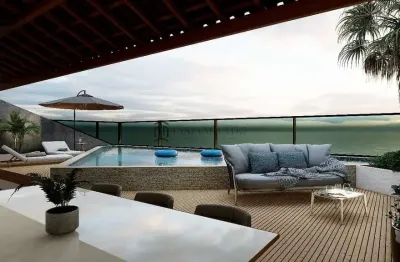 Flat à venda com 34m², varanda, 1 dormitório, sala de estar, com deck e piscina privativa, 1 vaga,m