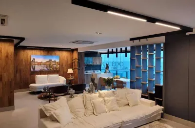 Apartamento à venda com 171m², 3 suítes, 4 banheiros, mobiliado,  espaço gourmet, espaço jardinado,