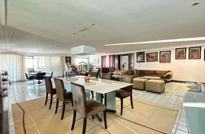 Apartamento à venda com 428m2, 4 suítes, sala 4 ambientes, lavabo e 5 vagas.no edf. carmel park, pa