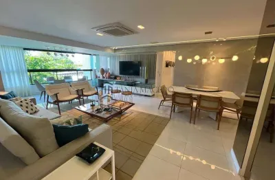 Apartamento à venda, decorado e mobiliado, 4 suites, com 158², condomínio clube em apipucos, recife