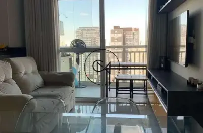 Apartamento para venda na vila romana, sp,  2 drs, 1 ste, 1 vg, 62m2, mobiliado