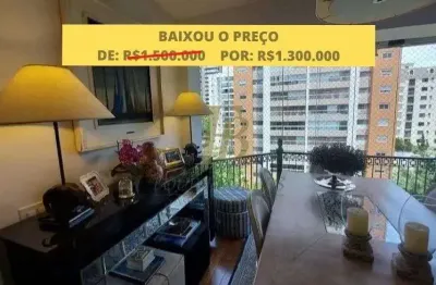 Apartamento mobiliado com 123 m2 , 2 suítes no real parque