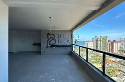 Lançamento de 3 dormitórios com suítes no bairro canto do forte - praia grande