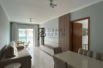 Apartamento com 2 dormitórios sendo 1 suíte mobiliado na guilhermina, praia grande