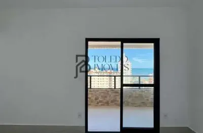 Apartamento vista mar 2 dormitórios sendo 1 suíte a 200 metros do mar no bairro caiçara - praia grande