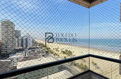 Apartamento frete mar mobiliado de 1 dormitório com suíte  no bairro tupi em praia grande!