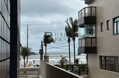 Apartamento 1 dormitório no caiçara – prédio frente mar com vista lateral!
