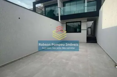 Oportunidade!!! belíssimo sobrado 3 suítes, 4 vagas novo fino acabamento à venda, jardim vila galvã