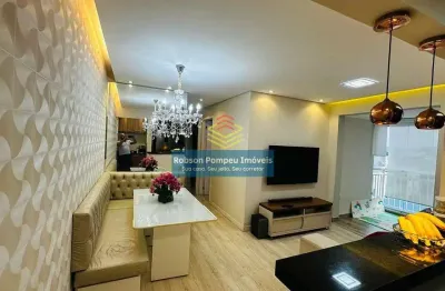 Oportunidade apartamento 56 m² à venda mobiliado vista livre por apenas r$445.000,00  , vila galvão